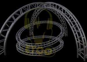 Curved Sculpted Stage Lighting Truss
